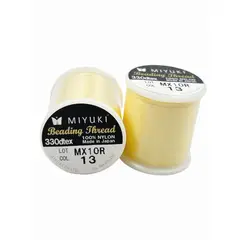 GENERICO - Hilo Profesional Para Mostacillas Calibradas Marca Miyuki - Amarillo