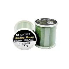 GENERICO - Hilo Profesional Para Mostacillas Calibradas Marca Miyuki - Verde