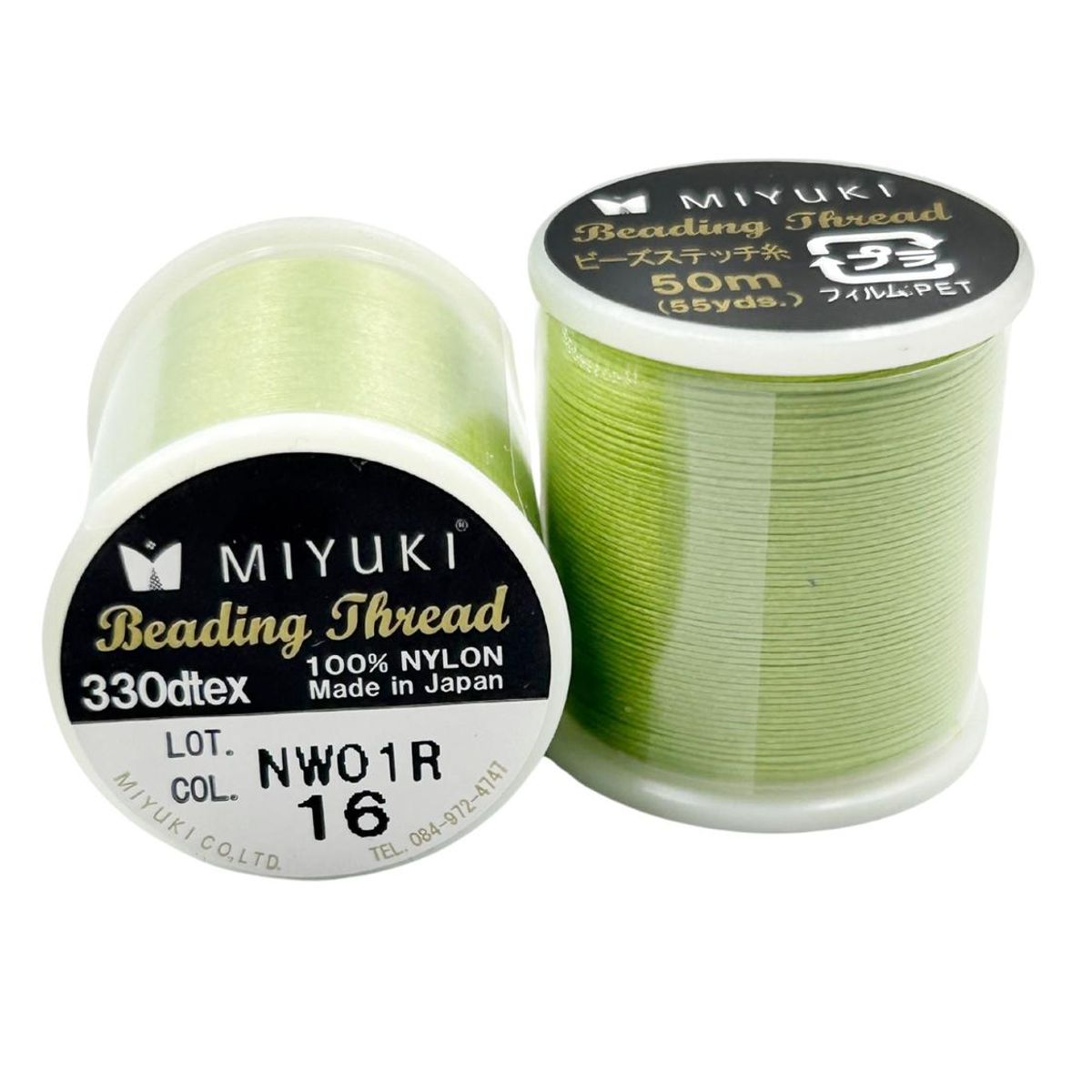 GENERICO - Hilo Profesional Para Mostacillas Calibradas Marca Miyuki - Verde