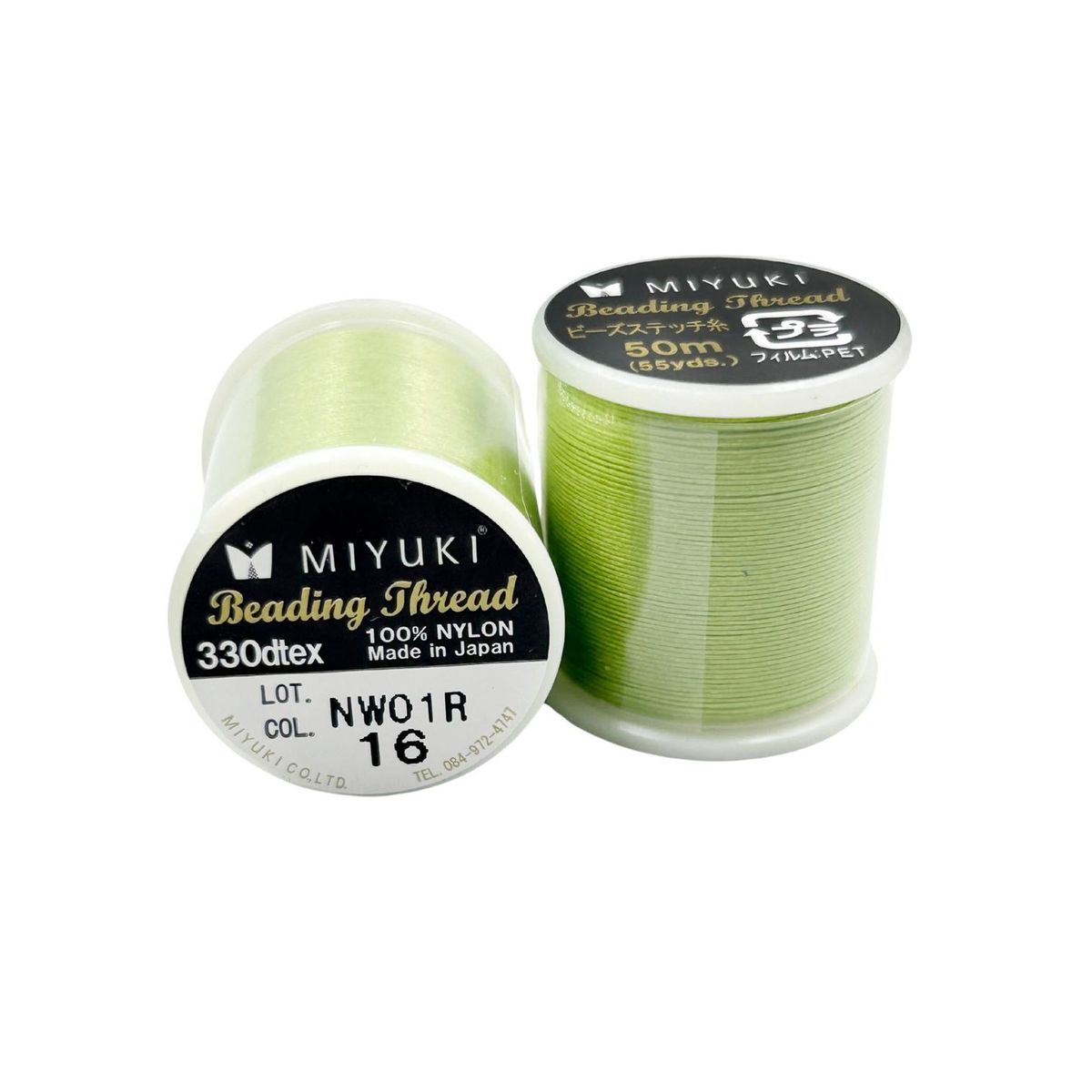 GENERICO - Hilo Profesional Para Mostacillas Calibradas Marca Miyuki - Verde