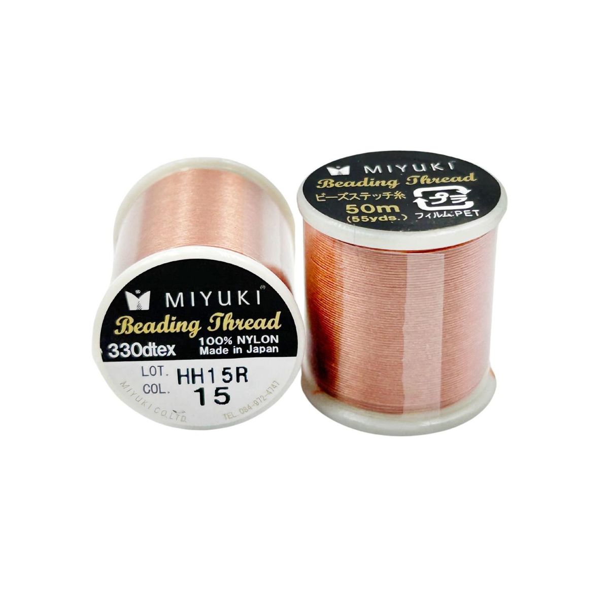 GENERICO - Hilo Profesional Para Mostacillas Calibradas Marca Miyuki - Ocre