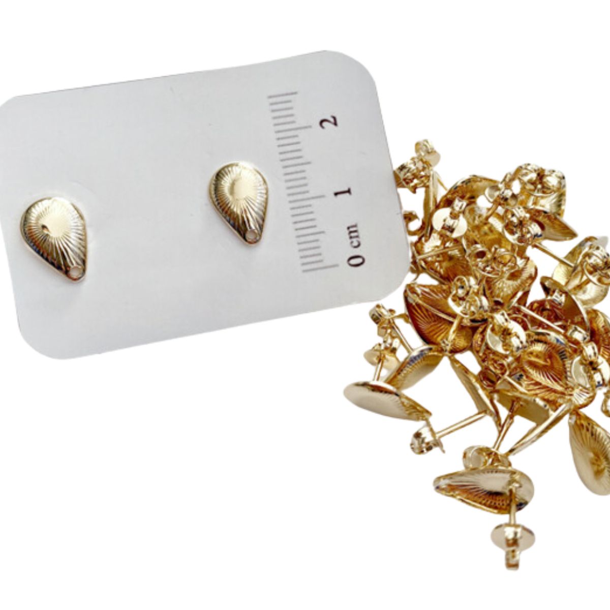 GENERICO - Set De 6 Pares De Bases De Aros Con Baño De Oro Modelos 6