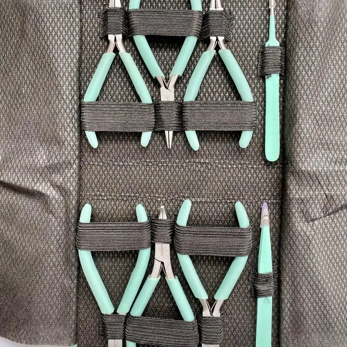 GENERICO - Estuche De Herramientas Para Bisuteria De Cuero Beadsmith - Agua