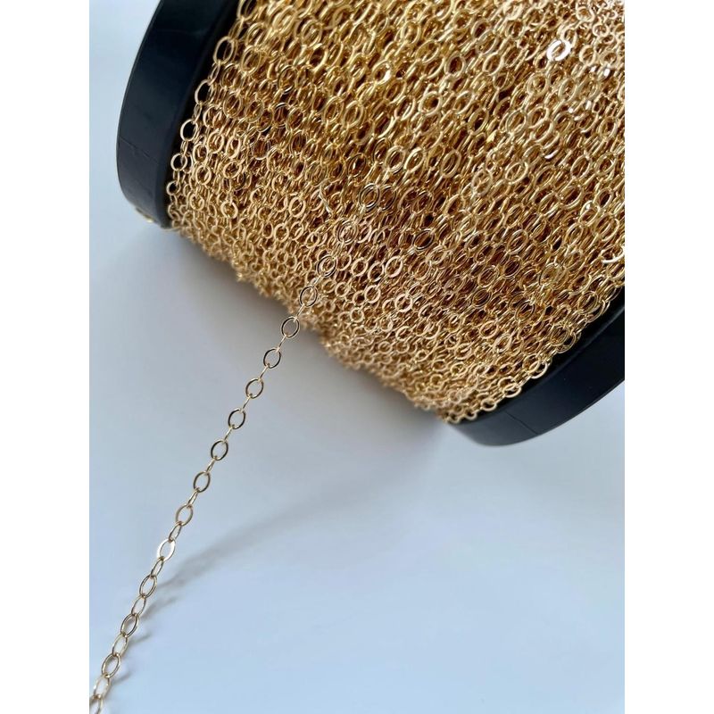 GENERICO - Cadena De Eslabones Con Baño De Oro 18k Ac10053