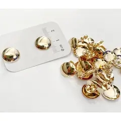 GENERICO - Set De 6 Pares De Bases De Aros Con Baño De Oro Modelos 2 - Dorado