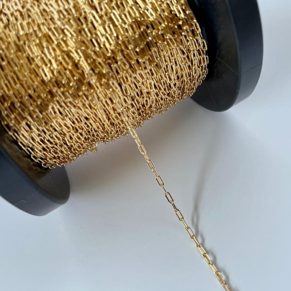 GENERICO - Cadena De Eslabones Cuadrados Con Baño De Oro 18k Ac8880