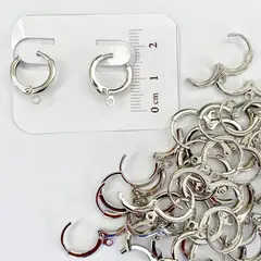 GENERICO - Set De 10 Pares De Bases Para Aros - Plateado