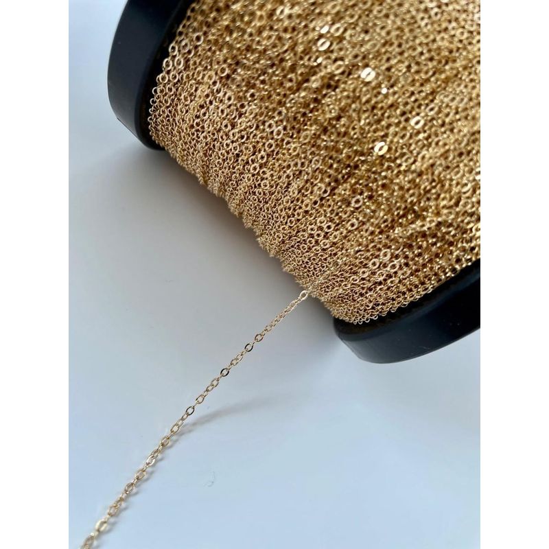 GENERICO - Cadena De Eslabones Con Baño De Oro 18k Ac4414