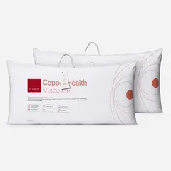 ROSEN - Set 2 Almohada Viscogel Copper Health King 40x90 cm