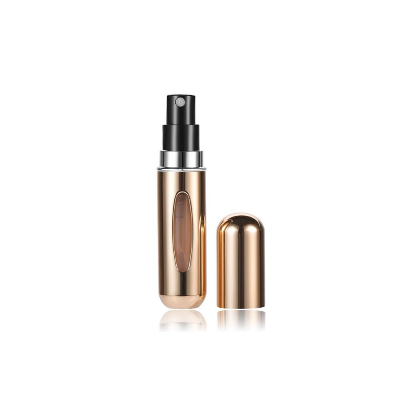 GENERICO - Botella Recargable de Perfume - Atomizador Portátil 5ml DORADO