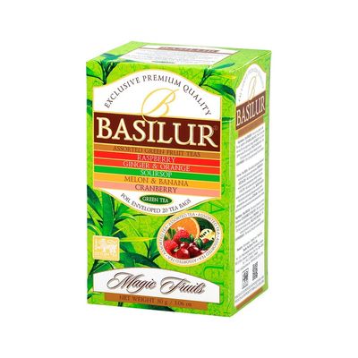 Imagen 2 del producto Te Frutas Verde Surtido Bolsas - Basilur