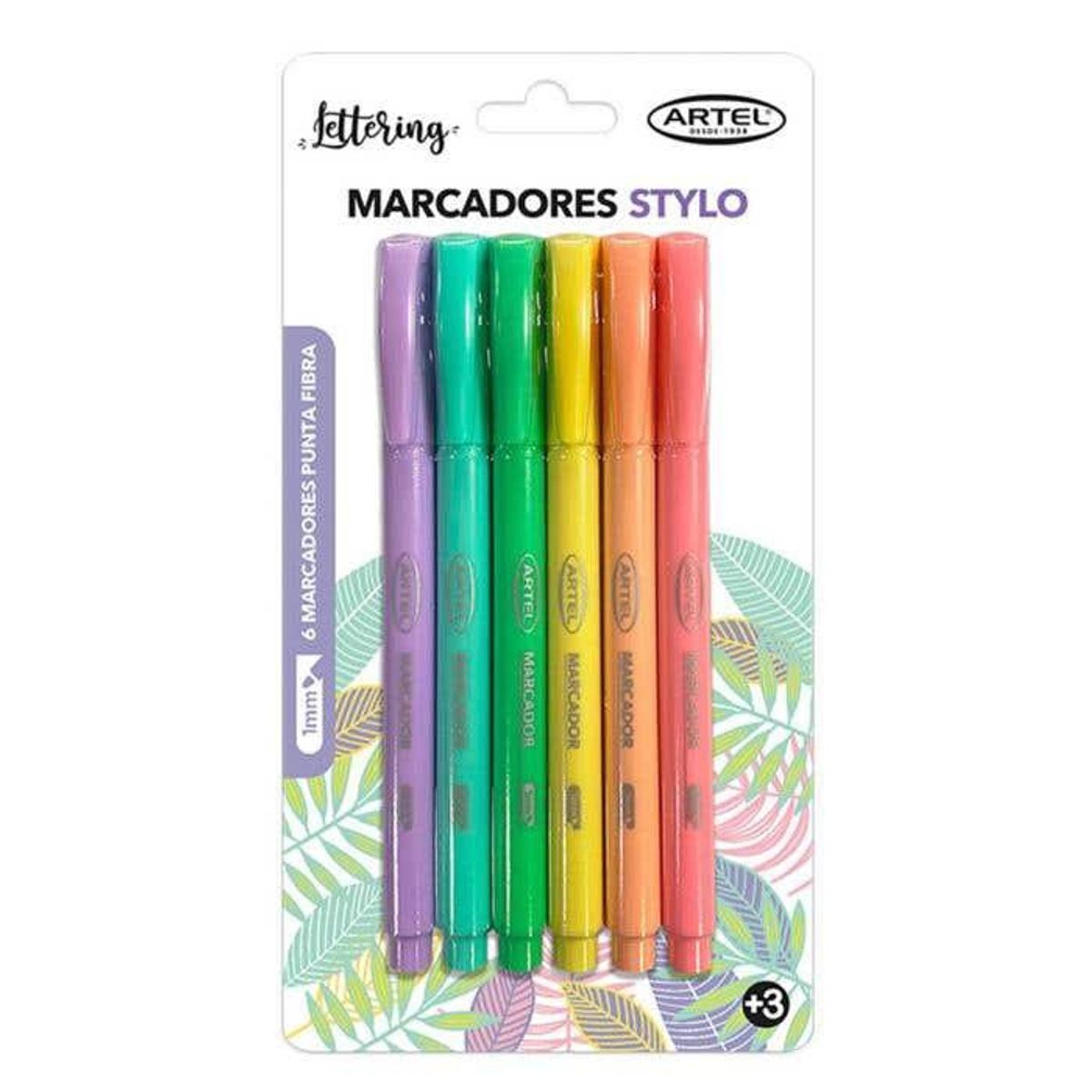 ARTEL - Bl. 6 Marcadores Artel Stylo Pastel 1