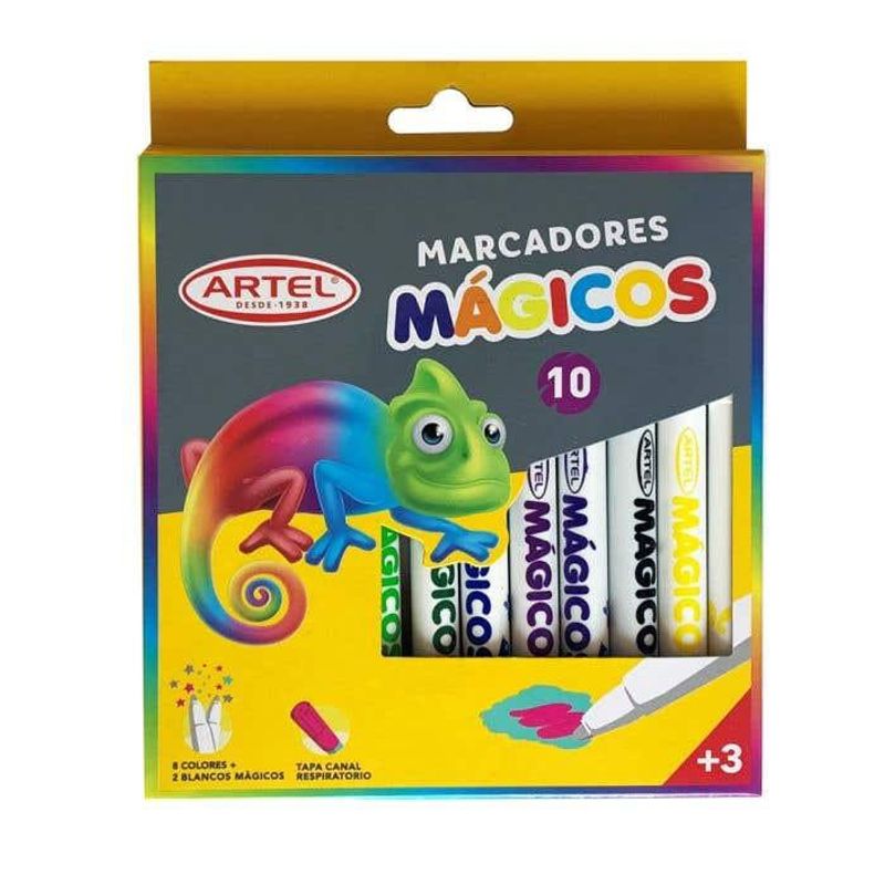 ARTEL - Estuche 12 Marcadores Mágicos 10 Colores Artel
