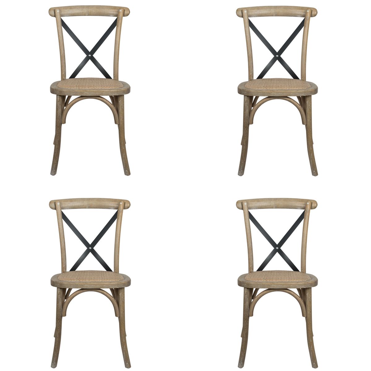 BOKAN - Pack 4 Sillas de Comedor Luisa