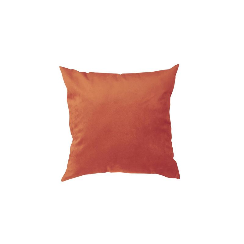 GENERICO - Cojin Terciopelo Liso Velvet Naraja Claro - S4144NC