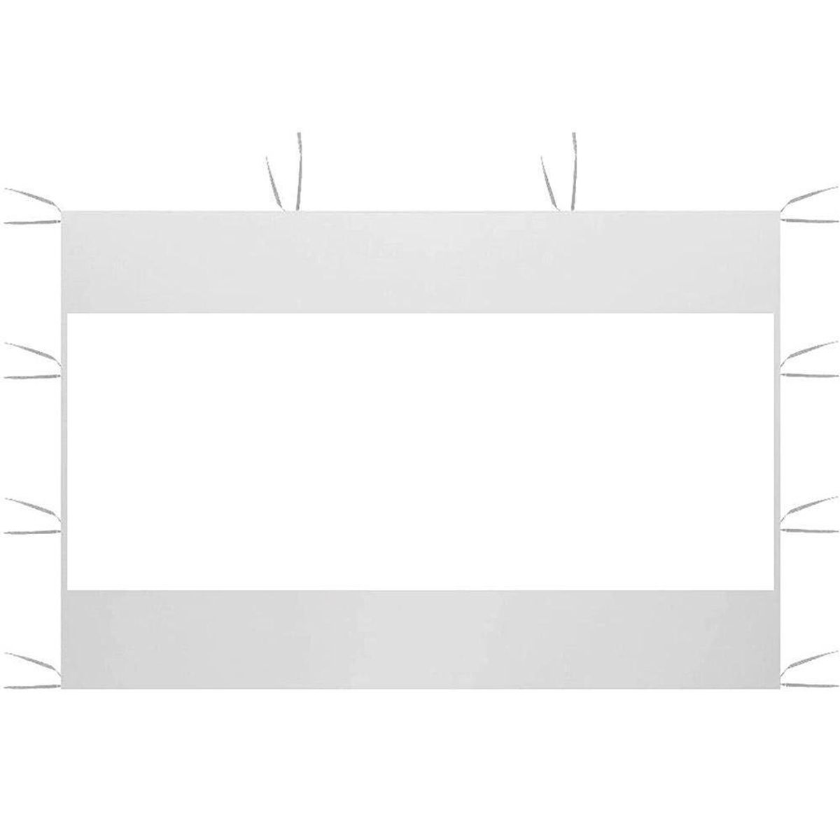 GENERICO - Lona Paredes Laterales Transparente Para Toldo Plegable 3x3 Blanco