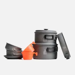 GEOGRAPHY - Set Cocina Unisex Baritu 4P Gris Oscuro