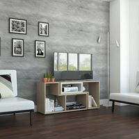 Rack TV 40"" Extensible Fm-001C - Cafe Claro / Blanco