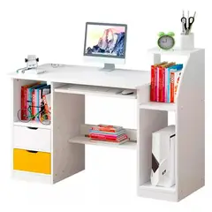 KLIK - Escritorio Con Cajones y Repisas Blanco Buenos Aires Oficina Moderno