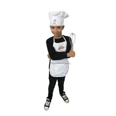 NACIONAL - Gorro de chef Delantal para Niños
