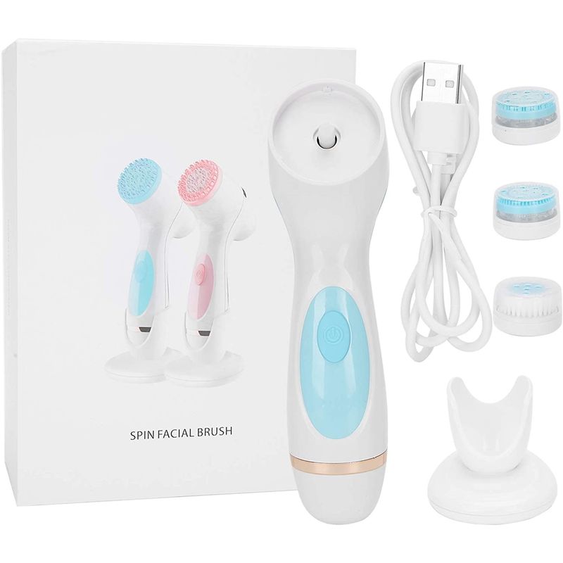 GENERICO - Cepillo Limpieza Facial limpiador Masajeador Silicona 3 En 1…
