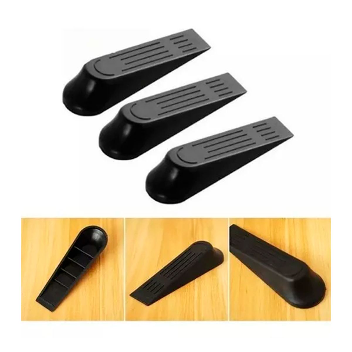 GENERICO - Pack 4 Topes Para Puertas De plastico