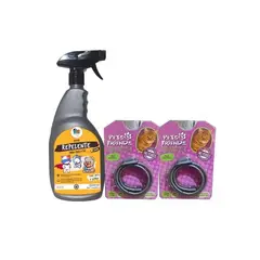 GENERICO - Kit Para Gatos Super Repelente X2 Collar Antipulgas
