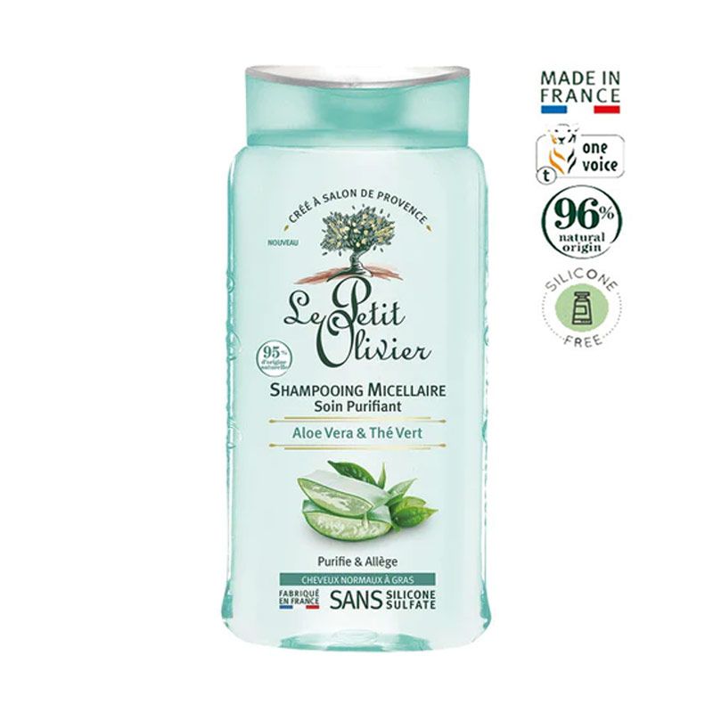 LE PETIT OLIVIER - Shampoo Micelar Aloe Vera Té Verde Le Petit  Olivier 250 Ml