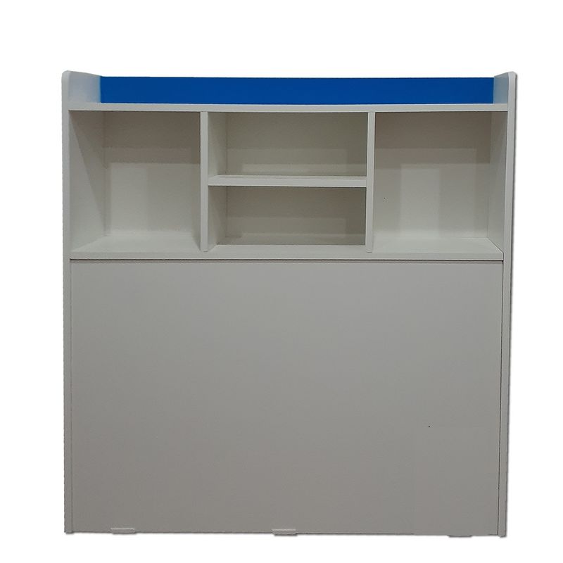 MUEBLES KIDS - Respaldo Repisa AZUL  1.5 PLAZAS
