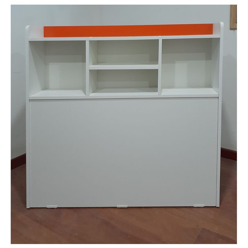 MUEBLES KIDS - Respaldo Repisa NARANJO  1.5 PLAZAS