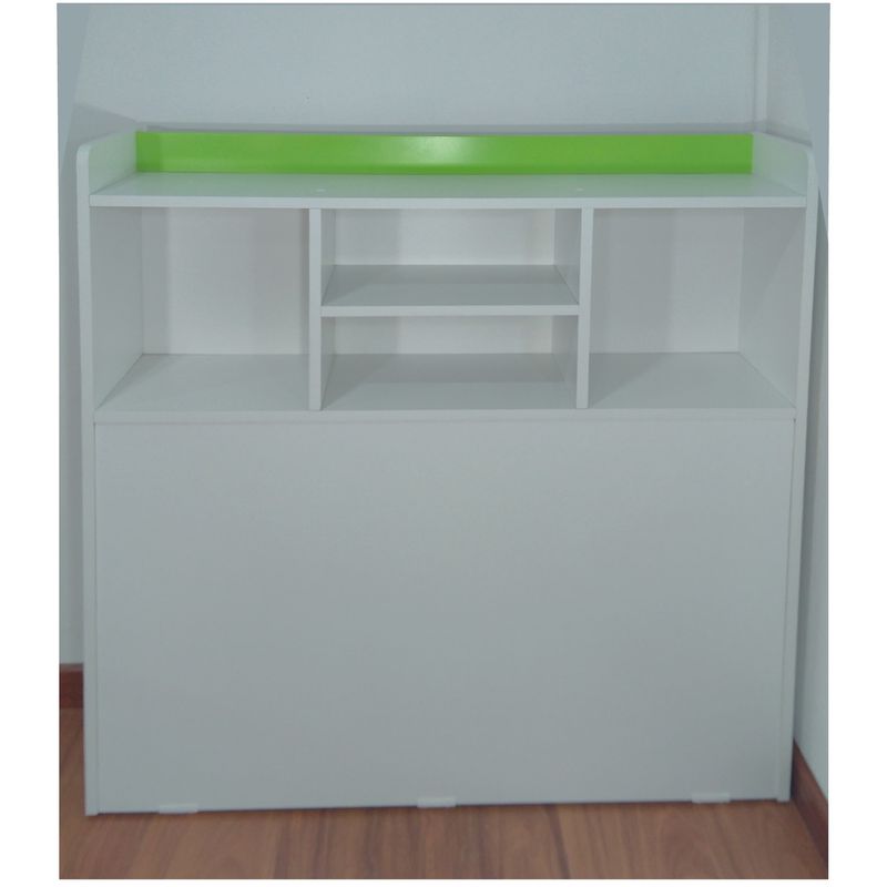 MUEBLES KIDS - Respaldo Repisa VERDE PISTACHO   1.5 PLAZAS