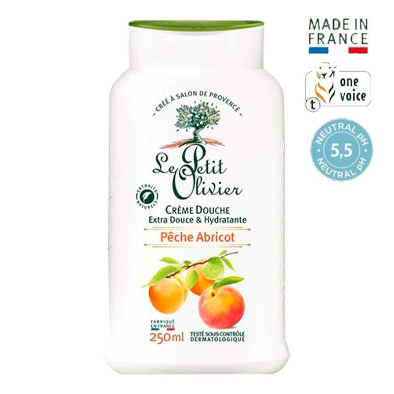LE PETIT OLIVIER - Crema De Ducha Le Petit Olivier Extra Suave Damasco 250 Ml