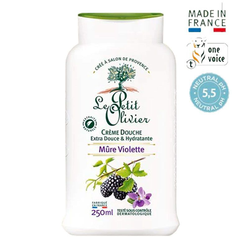 LE PETIT OLIVIER - Crema De Ducha Le Petit Olivier Extra Suave  Violeta 250 Ml