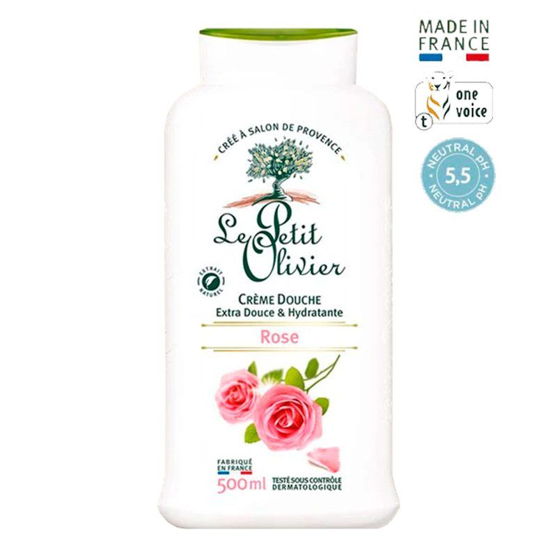 LE PETIT OLIVIER - Crema De Ducha Le Petit Olivier Extra Suave Rosa 500 Ml