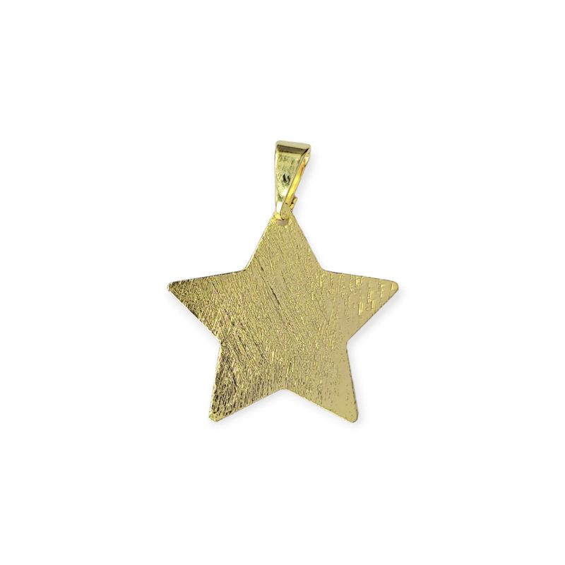 ANDREA COGGIOLA JOYAS - Colgante Estrella Plana Enchapado Oro 18K