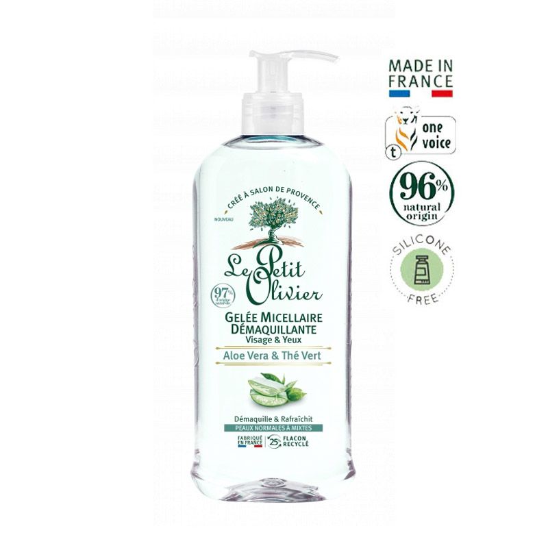 LE PETIT OLIVIER - Gel Micelar Desmaquillante Aloe Vera Le Petit Olivier 400 Ml