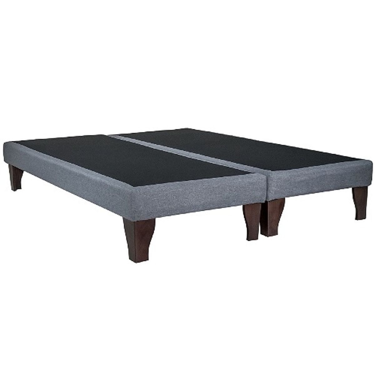 BLOCCARE - Base de Cama Queen Dividida Box 13 cm Largo 200 cm - Patas de 19.5 cm