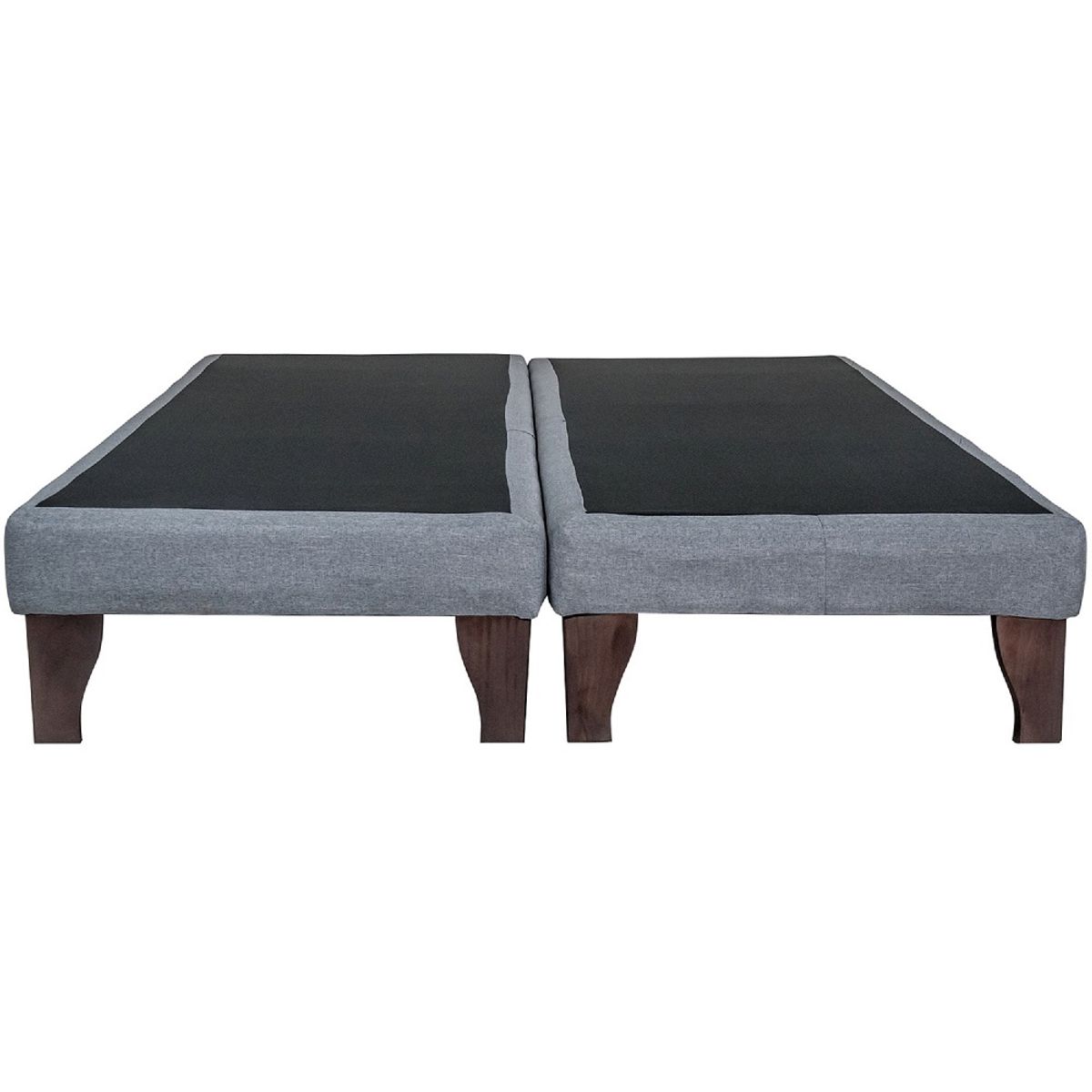 BLOCCARE - Base de Cama Queen Dividida Box 13 cm Largo 200 cm - Patas de 19.5 cm