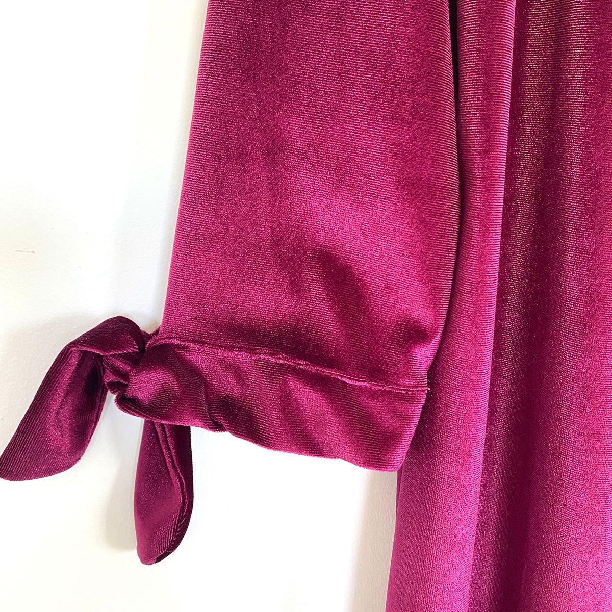 MARIA PASKARO - Tapado Kimono Largo Verona Burdeo Terciopelo Maria Paskaro - Burdeos