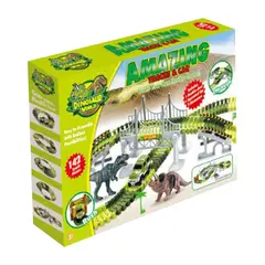 MAGNETICS - Pista Autos Dinosaurio 142 piezas
