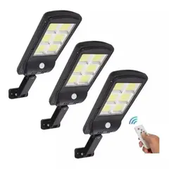 CARIBEE - Pack 3 Focos Led Solar Luminaria Panel Sensor…