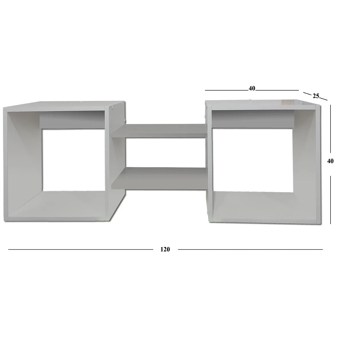MUEBLES KIDS - Repisa cubo gris