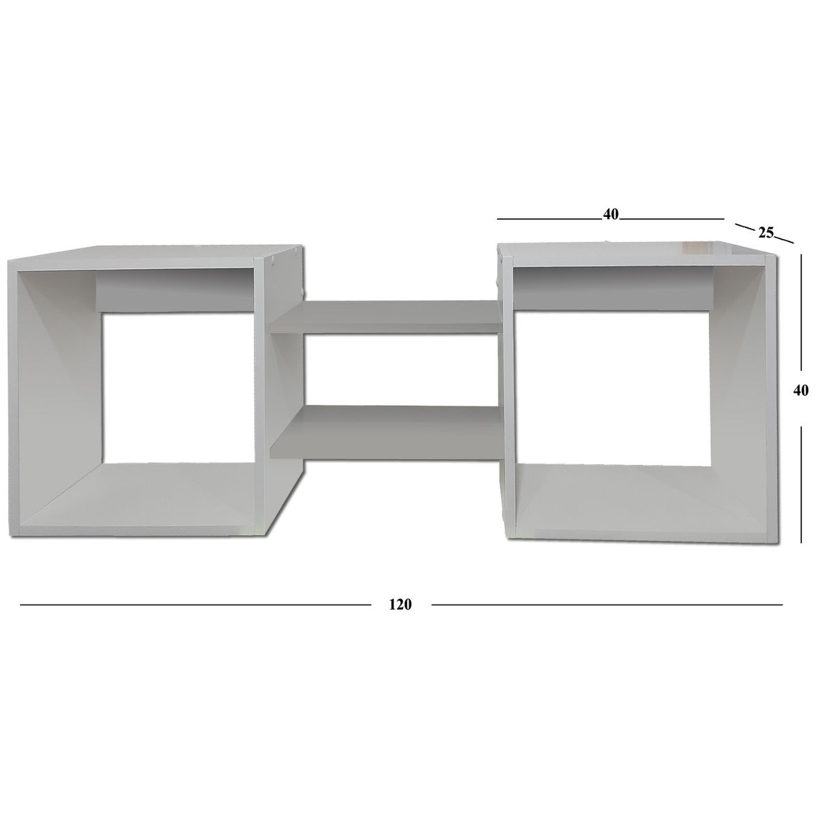 MUEBLES KIDS - Repisa cubo gris