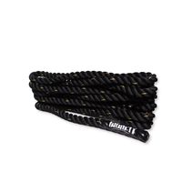 Cuerda Funcional Negra Crossfit con Mangos de Goma Antideslizante Polydacron 38 mm x 9 m