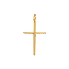 ANDREA COGGIOLA JOYAS - Colgante Cruz Grande Enchapado Oro 18 K