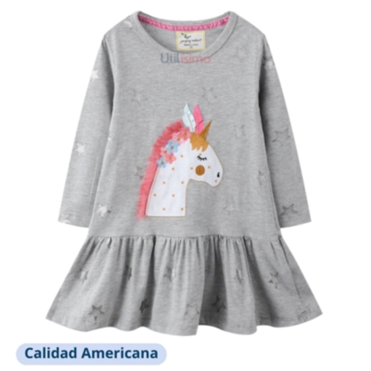 JUMP KIDS - Vestido Manga Larga Niña