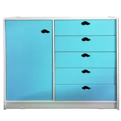 MUEBLES KIDS - Mini closet celeste auto