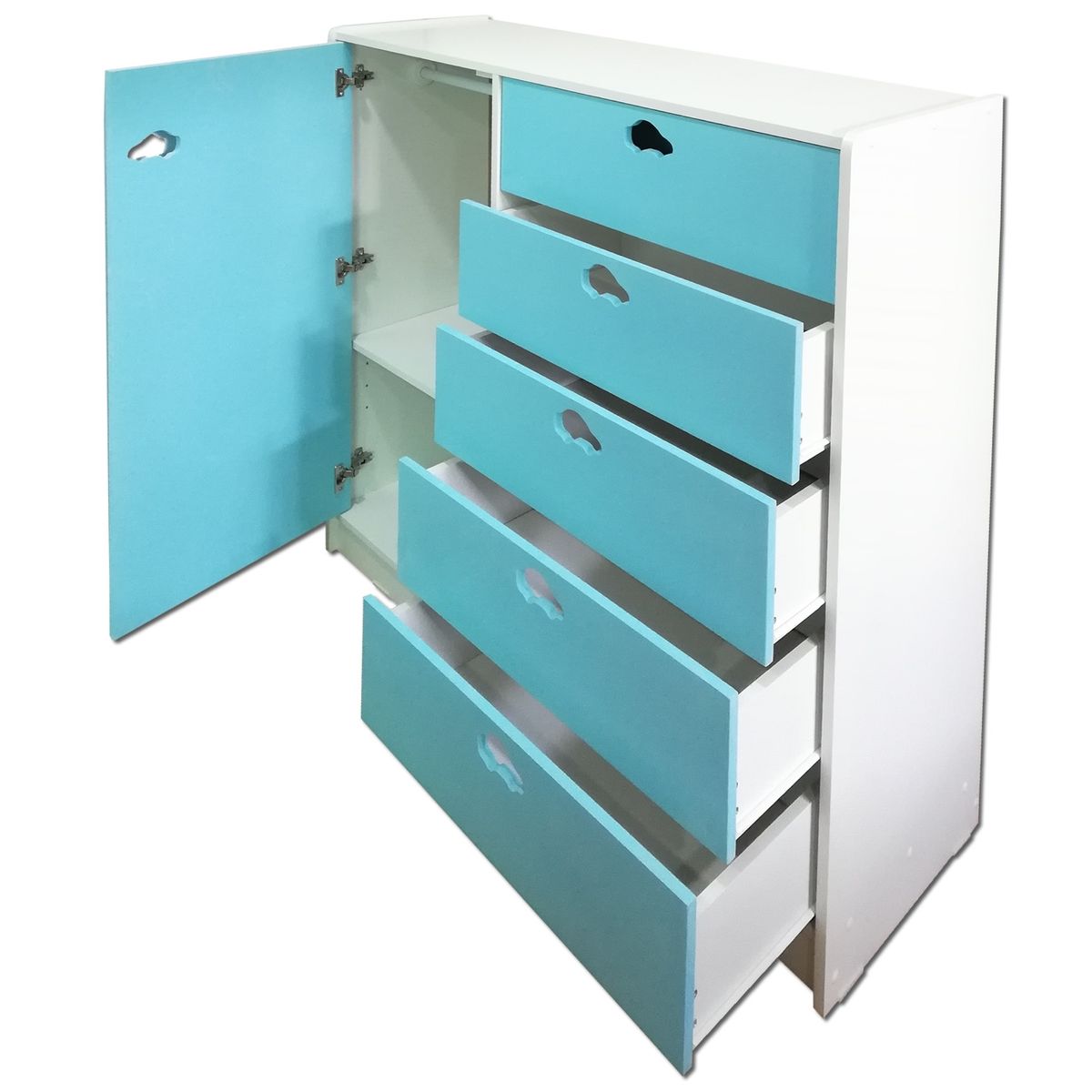 MUEBLES KIDS - Mini closet celeste auto