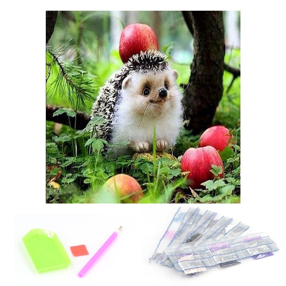 GENERICO - Diamond Painting 5d kit pintura 12.200 diamantes-animales 11…