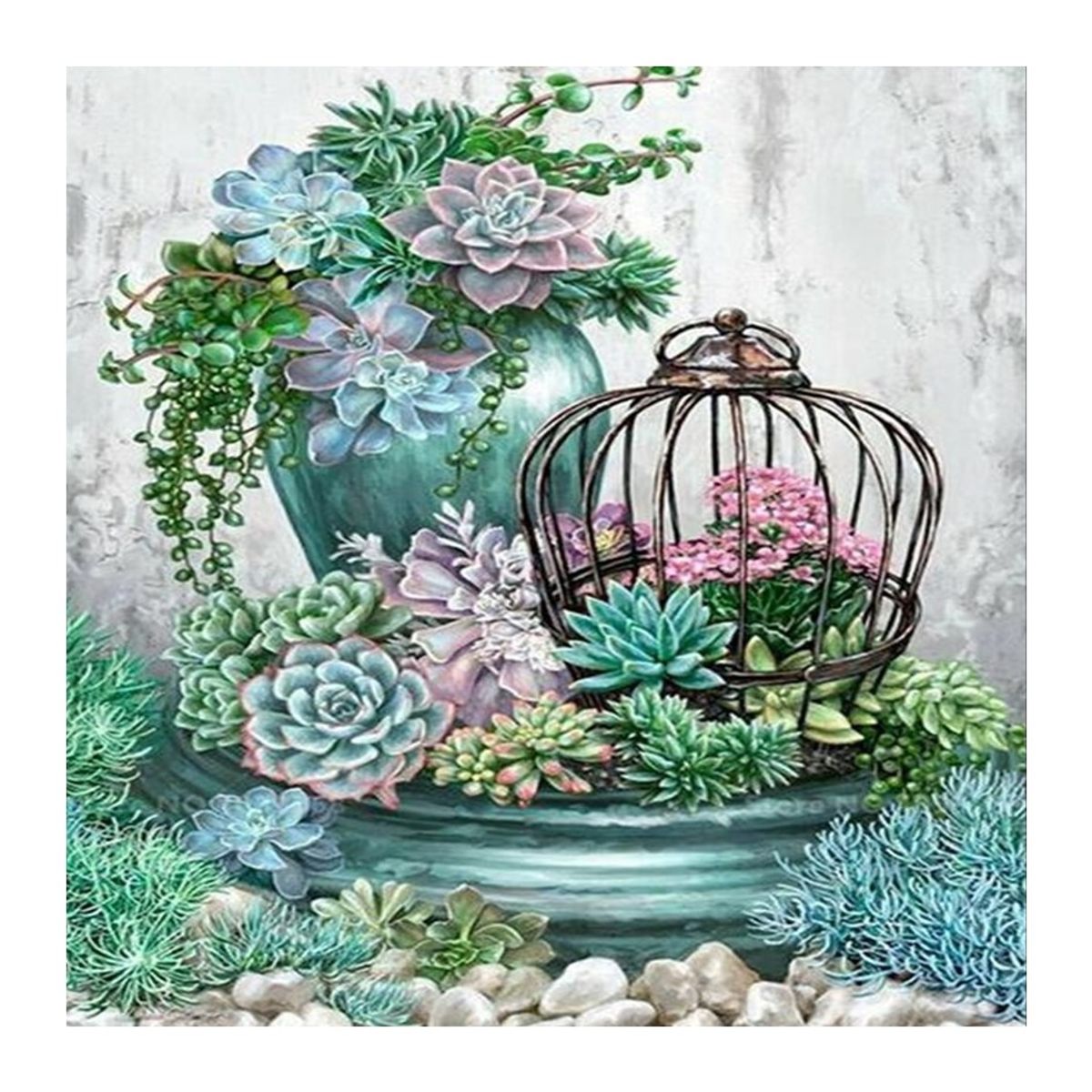 GENERICO - Diamond Painting 5d kit pintura 12.200 diamantes-paisajes 13…